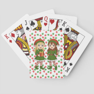 Jeu De Cartes Des lutins de Noël anime mignons