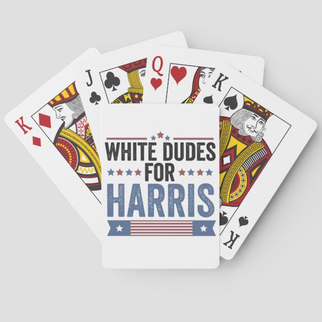 Jeu De Cartes Des Mecs Blancs Pour Harris Appuient Le Président  (dos)