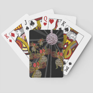 Jeu De Cartes Des Mouches À Fruit Dansent Sous Le Boule Disco