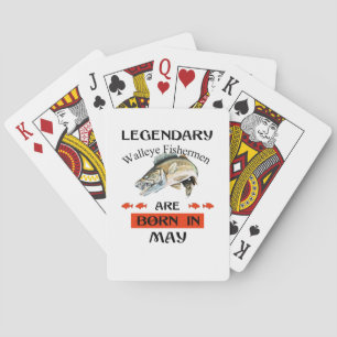 Jeu De Cartes Des pêcheurs légendaires de walleye sont nés en ma