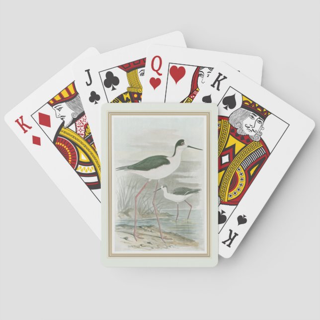 Jeu De Cartes Des tiltes noires au bord de l'eau (dos)