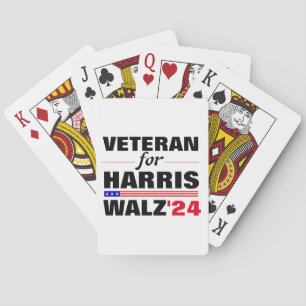 Jeu De Cartes Des vétérans sur mesure pour l'élection de Harris 