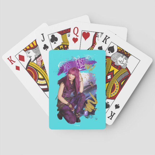 Jeu De Cartes Descendants | Mal | Cartes de lecture mal comprise (dos)
