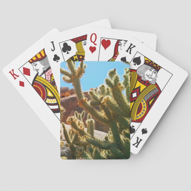 Jeu De Cartes Desert Sud-Ouest Cholla Cactus Jouer des cartes (dos)