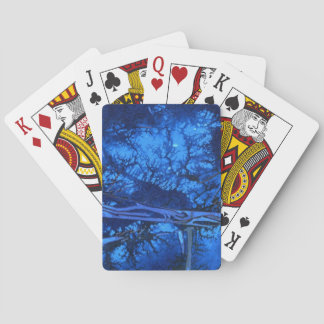 Jeu De Cartes Design abstrait moderne en bleu sous-marin cool