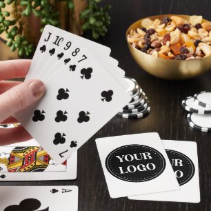 Jeu De Cartes Design de code QR noir élégant   Marque élégante