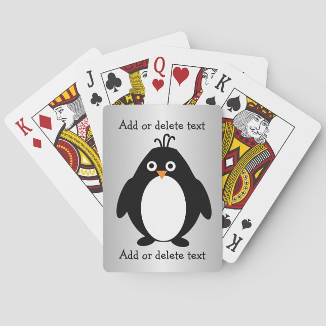 Jeu De Cartes Design de pingouin (dos)