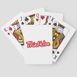 Jeu De Cartes Design de triathlon cool