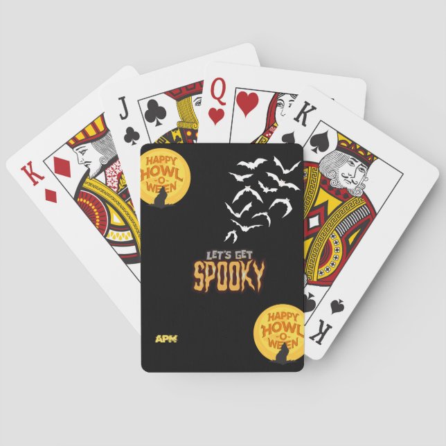 Jeu De Cartes Design Halloween éffrayant (dos)