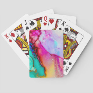 Jeu De Cartes Design moderne en marbre Abstrait