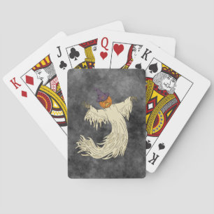 Jeu De Cartes Dessin de Halloween d'un fantôme à tête de citroui