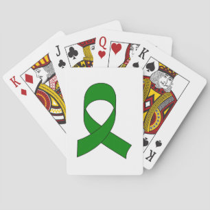 Jeu De Cartes Dessin de ruban vert