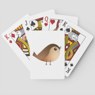 Jeu De Cartes Dessin d'Oiseau de Bruant