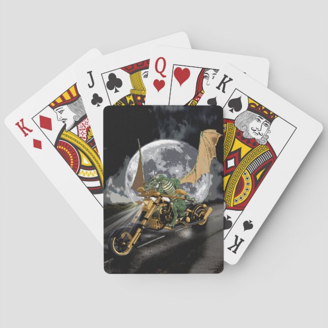 Jeu De Cartes Dessin Dragon et Imaginaire Lune (dos)