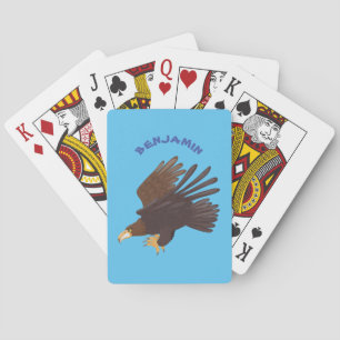 Jeu De Cartes dessin humoristique d'aigle royal