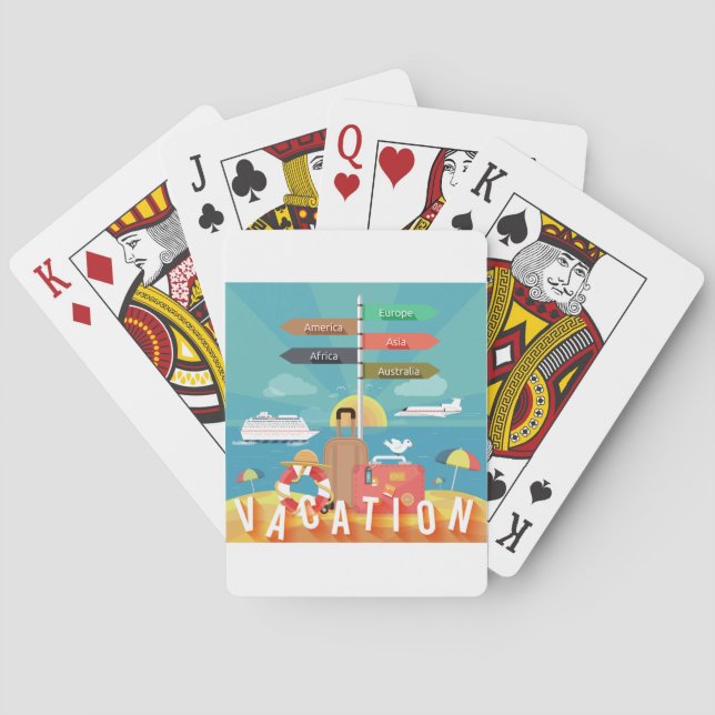 Jeu De Cartes Destinations de vacances (dos)