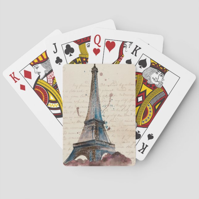 Jeu De Cartes Destinations | Lettres De La Tour Eiffel (dos)
