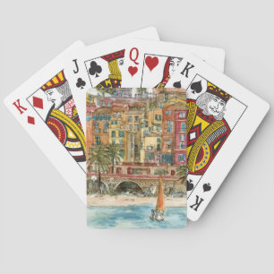 Jeu De Cartes Destinations   Watercolor Beach & Bâtiments