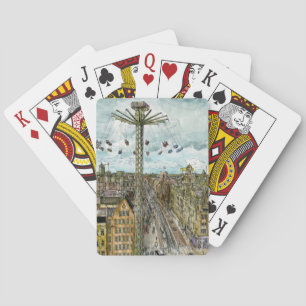 Jeu De Cartes Destinations   Watercolor European Swing Ride