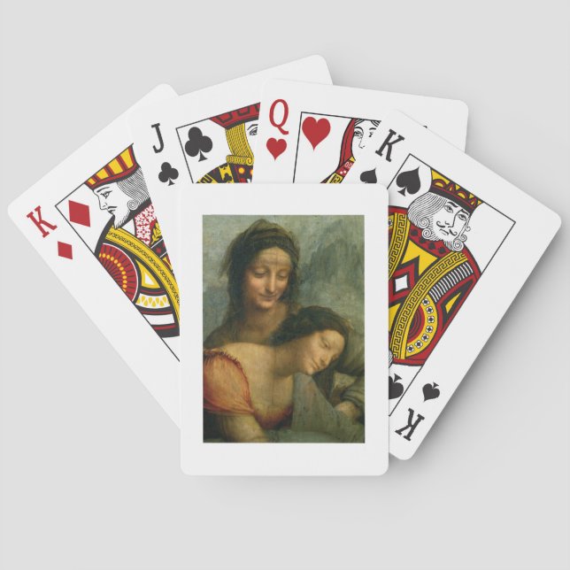 Jeu De Cartes Détail de Virgin et St. Anne from The Virgin (dos)