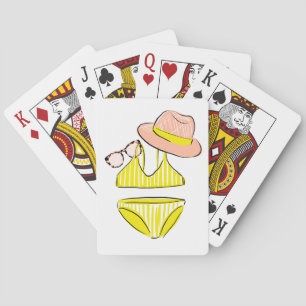 Jeu De Cartes Détendez-vous au soleil - maillot de bain jaune