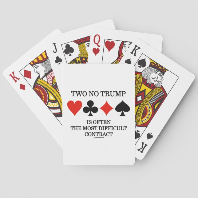 Jeu De Cartes Deux Pas Trump Est Souvent Le Contrat Le Plus Diff (dos)