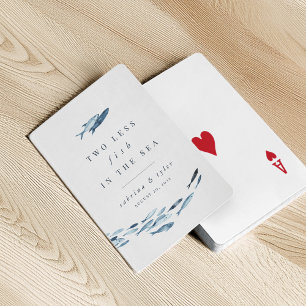 Jeu De Cartes Deux poissons en moins dans la mer mariage Favor