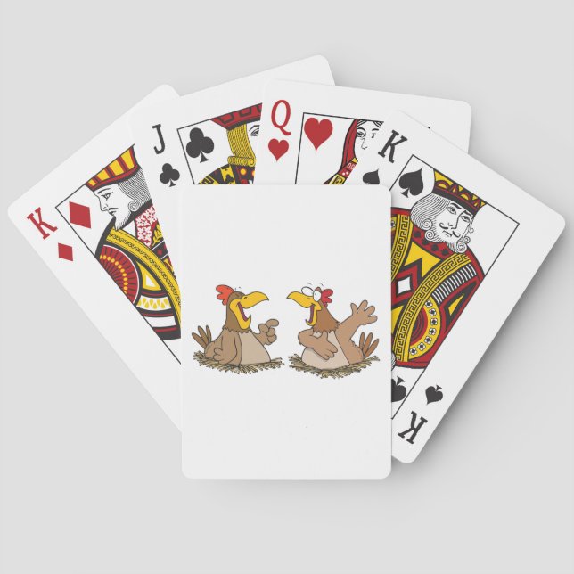 Jeu De Cartes Deux poulets qui parlent (dos)