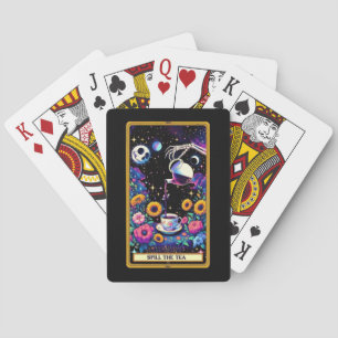 Jeu De Cartes Déverser Thé Squelette Tarot jouer des cartes