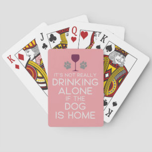 Jeu De Cartes Devis Humour   Boire Avec Le Chien