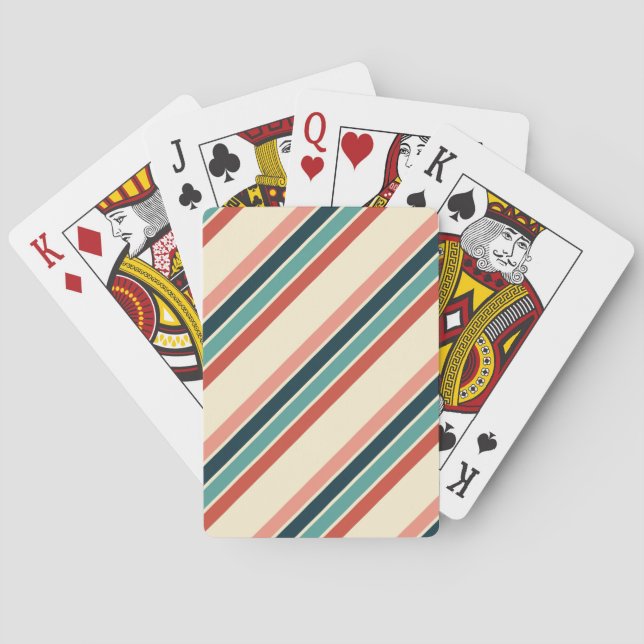 Jeu De Cartes Diagonale multicolore (dos)