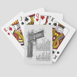 Jeu De Cartes Diagramme V2 d'arme à feu