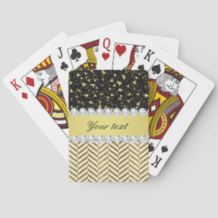 Jeu De Cartes Diamant Bling de chevrons de triangles de