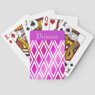 Jeu De Cartes Diamants roses et blancs vibrants