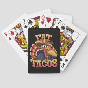 Jeu De Cartes Dinde de Thanksgiving Manger des Tacos  Drôle Mexi