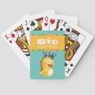 Jeu De Cartes Dino King Jouant Aux Cartes
