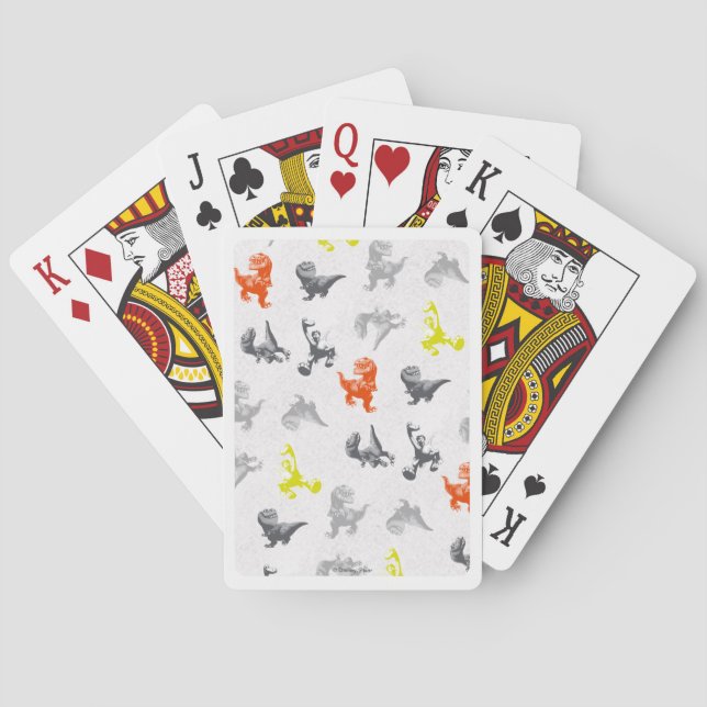 Jeu De Cartes Dino Silhouette Motif Jouer des cartes (dos)