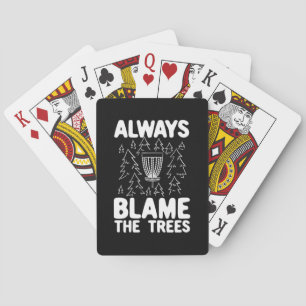 Jeu De Cartes Disk Golf Toujours Blâmer Les Arbres