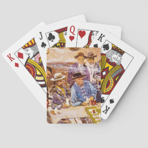 Jeu De Cartes Disposition de Faro dans l'oeuvre d'art en bon