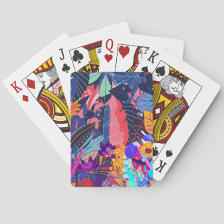 Jeu De Cartes Disque Flash USB Neon Tropical Motif