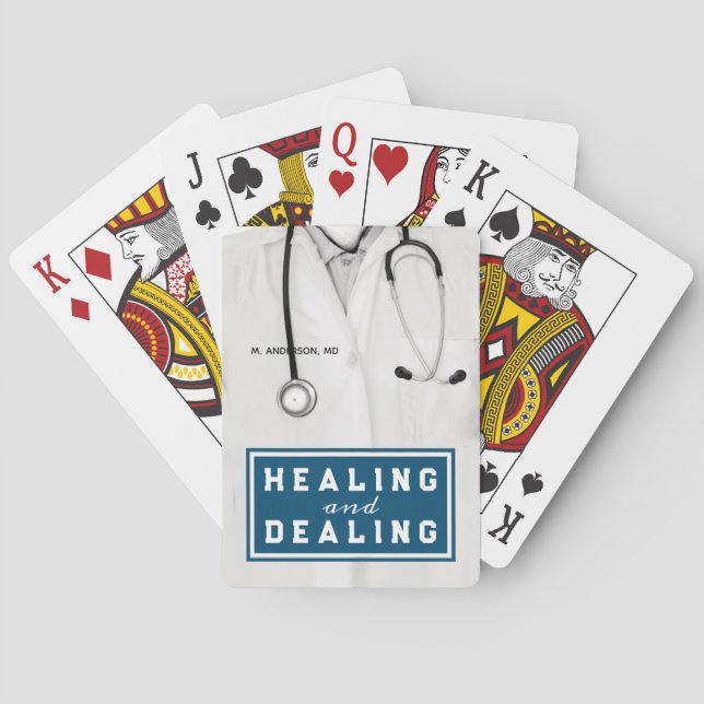 Jeu De Cartes Docteur Appréciation Cadeaux Vélos Lecture Cartes (dos)