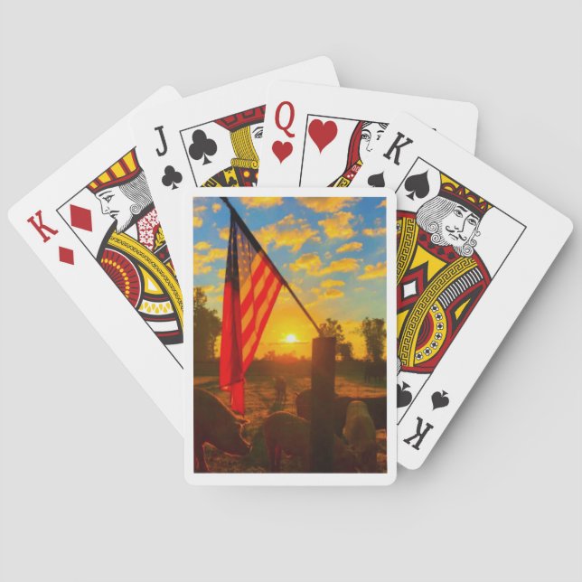 Jeu De Cartes DOF - Carte de jeu de scène de ferme (dos)