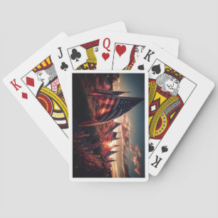 Jeu De Cartes DOF - Drapeaux de nuit Cartes de Poker
