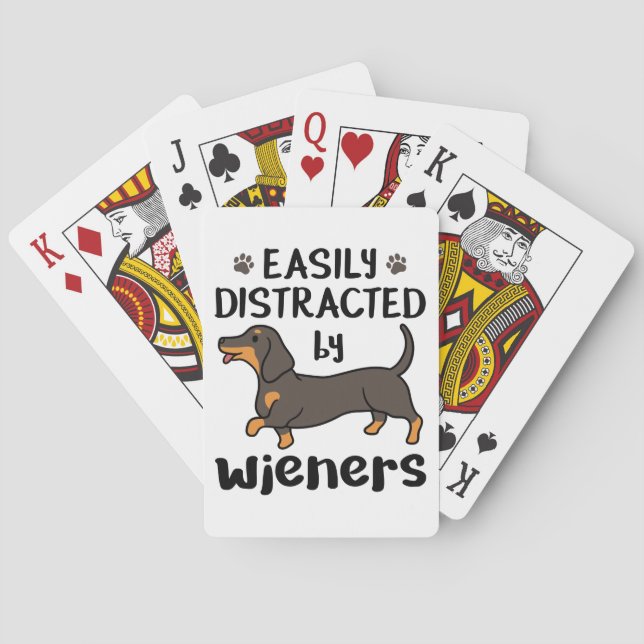 Jeu De Cartes Dog Easily Distracted by Wieners (dos)