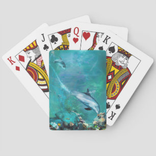 JEU DE CARTES DOLPHIN BLUE OCEAN DIVERS