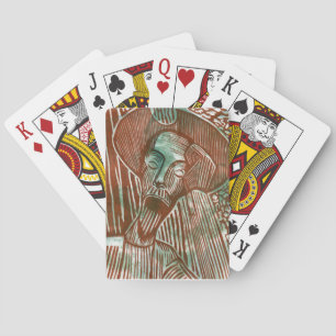 Jeu De Cartes Don Quichotte en vert et Brown