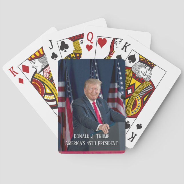 Jeu De Cartes Donald J. Trump 45e président Keepsaké (dos)