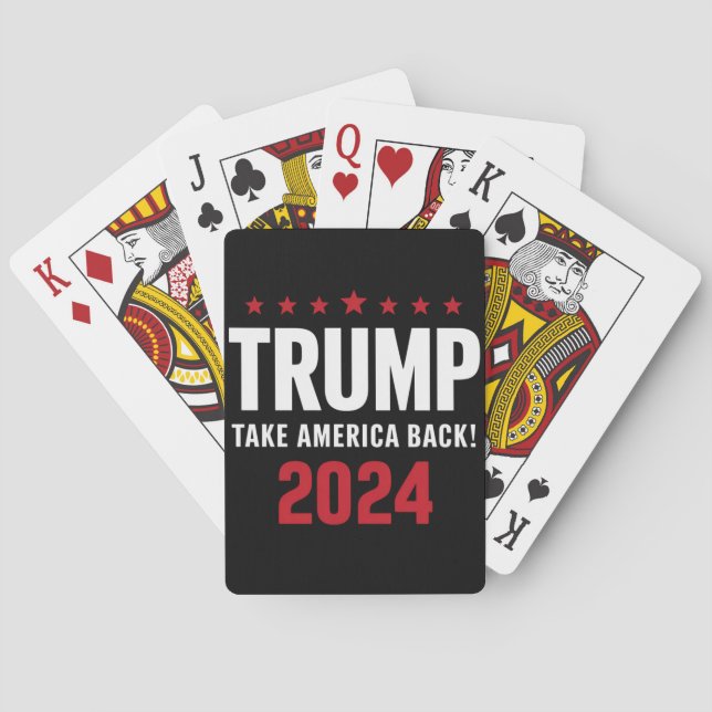 Jeu De Cartes Donald Trump 2024 redonne l'élection américaine (dos)