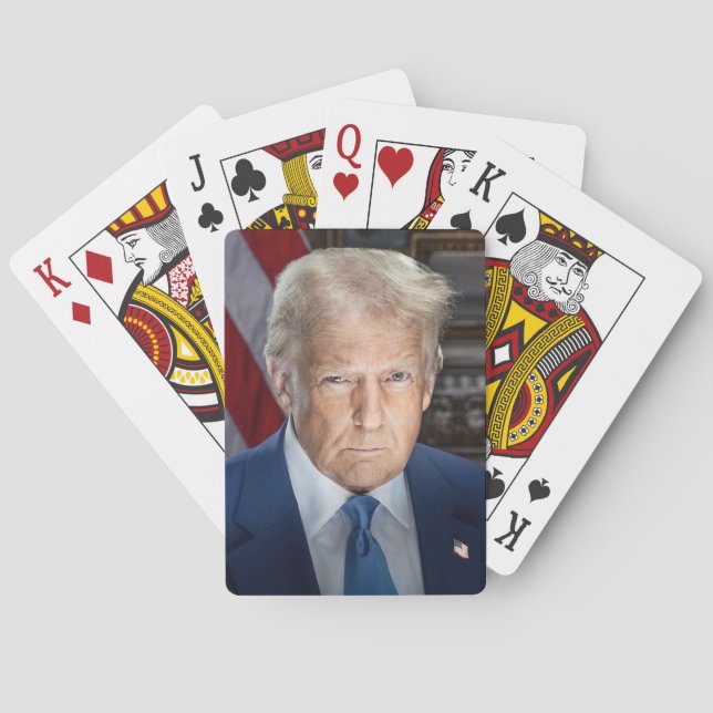 Jeu De Cartes Donald Trump 2025 Portrait du président américain (dos)