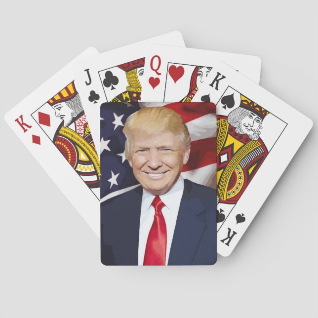 Jeu De Cartes DONALD TRUMP jouer aux cartes (dos)